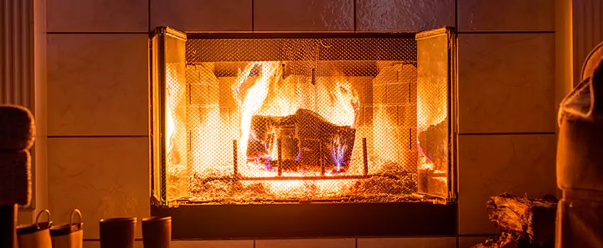 Mendota Hearth Landscape Fireplace Installation in Portland, Oregon